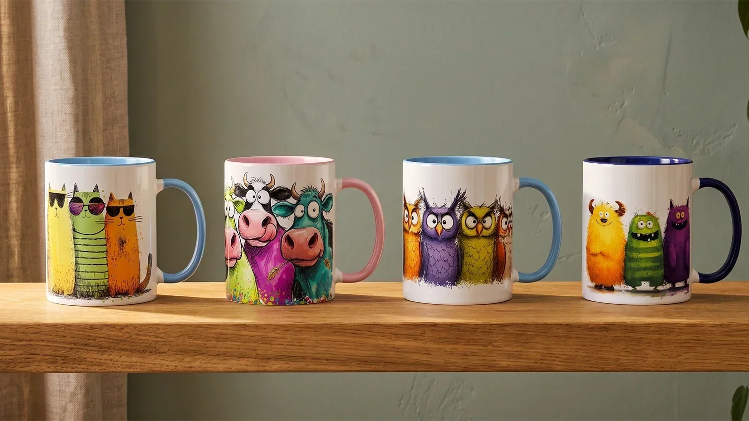 The Animal Shelf: 20+ New Mugs, from Comical Cats to Crazy Cows