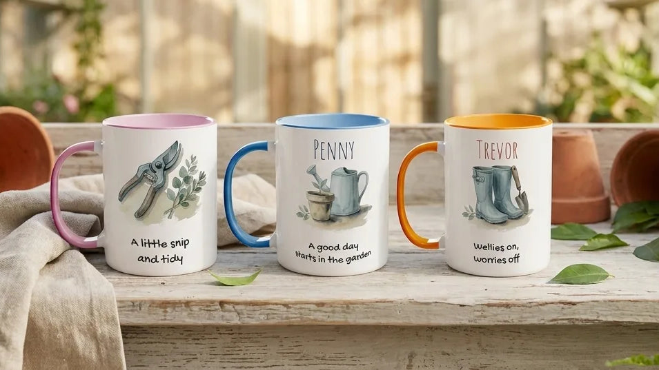 Introducing Potting Shed: A New Range of Personalised Gardening Mugs