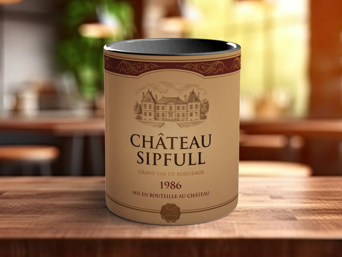 Custom Wine & Champagne Mug — Upload Your Photo