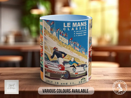 Historic Le Mans Mug | Vintage Motorsport Coffee Cup | Retro Car Racing Gift