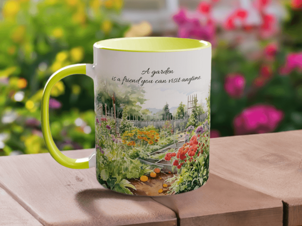 A garden is a friend you can visit anytime Mug - Sipfull of Design