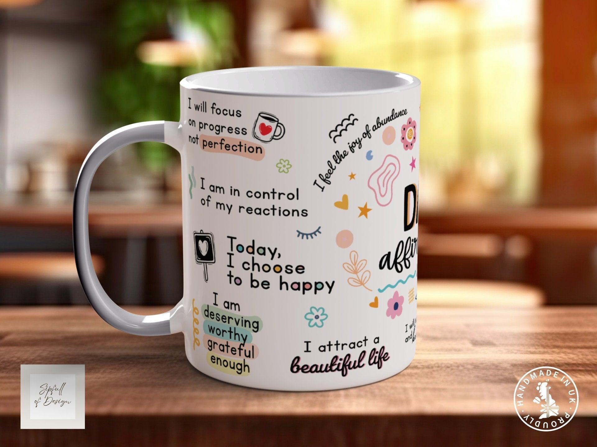 Coloured Daily Affirmations Mug - Sipfull of Design