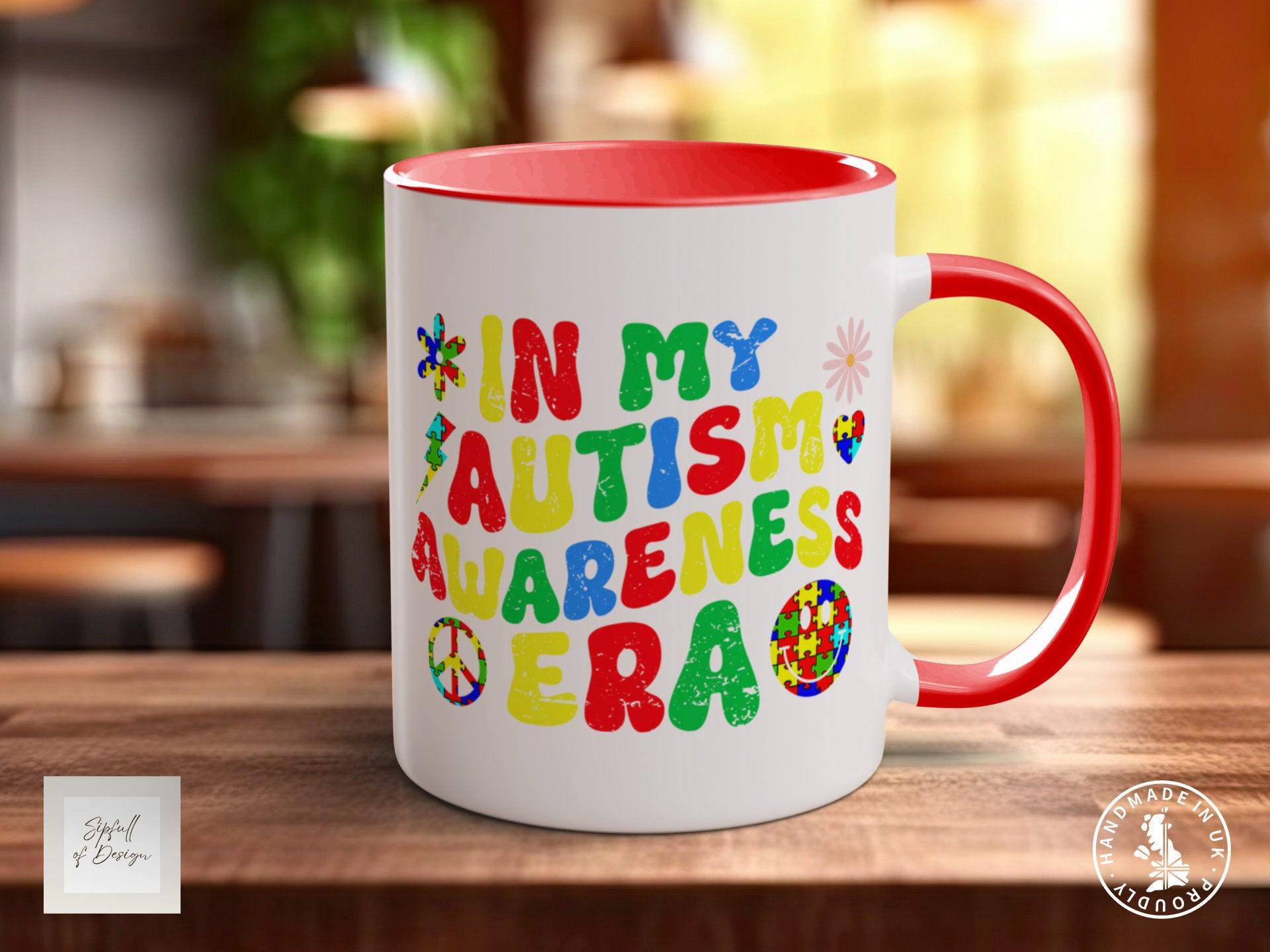In My Autism Awareness Era Coloured Mug, ASD Support, Autism Awareness - Sipfull of Design