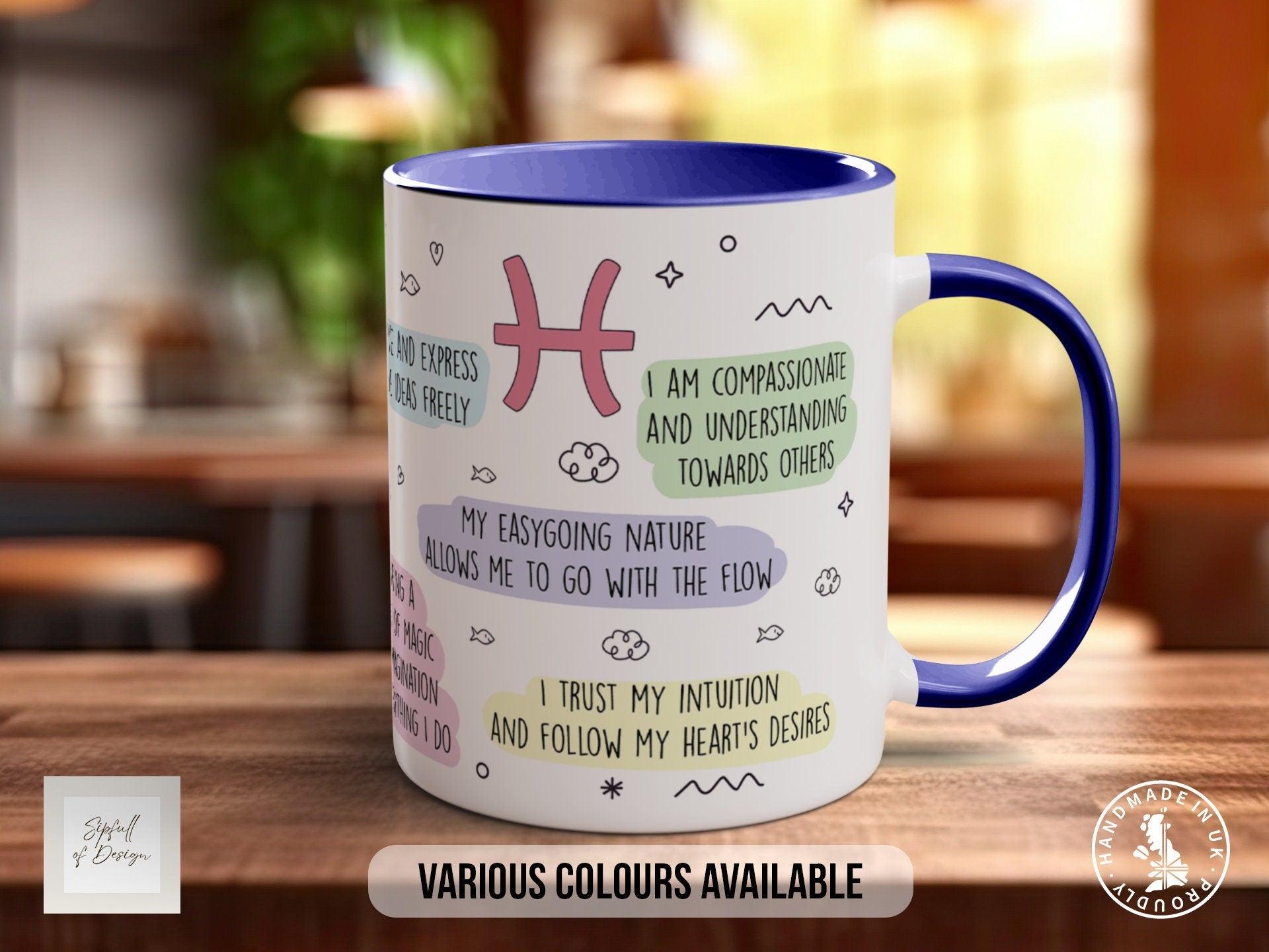 Pisces Zodiac Mug - Sipfull of Design