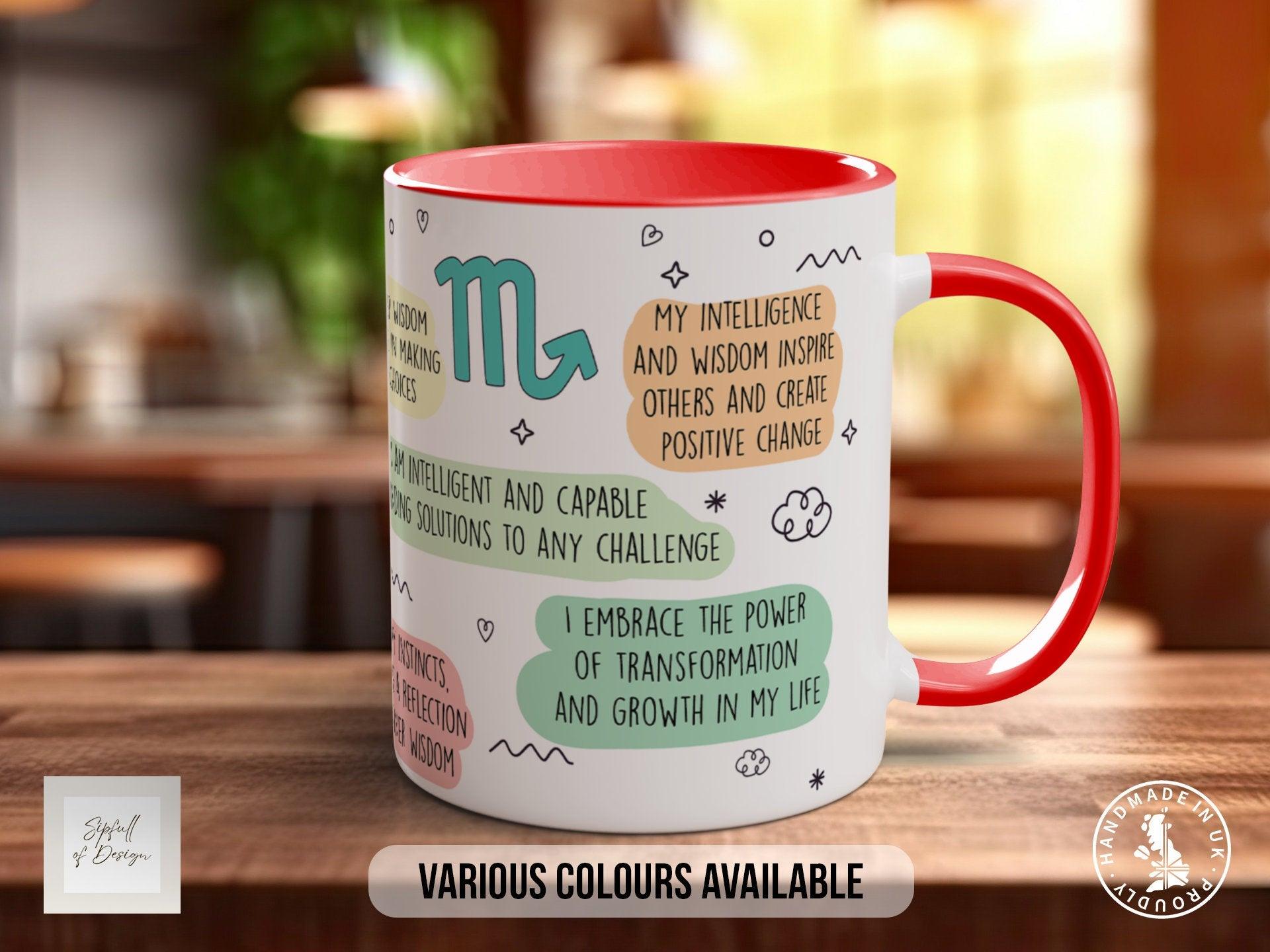 Scorpio Zodiac Mug - Sipfull of Design