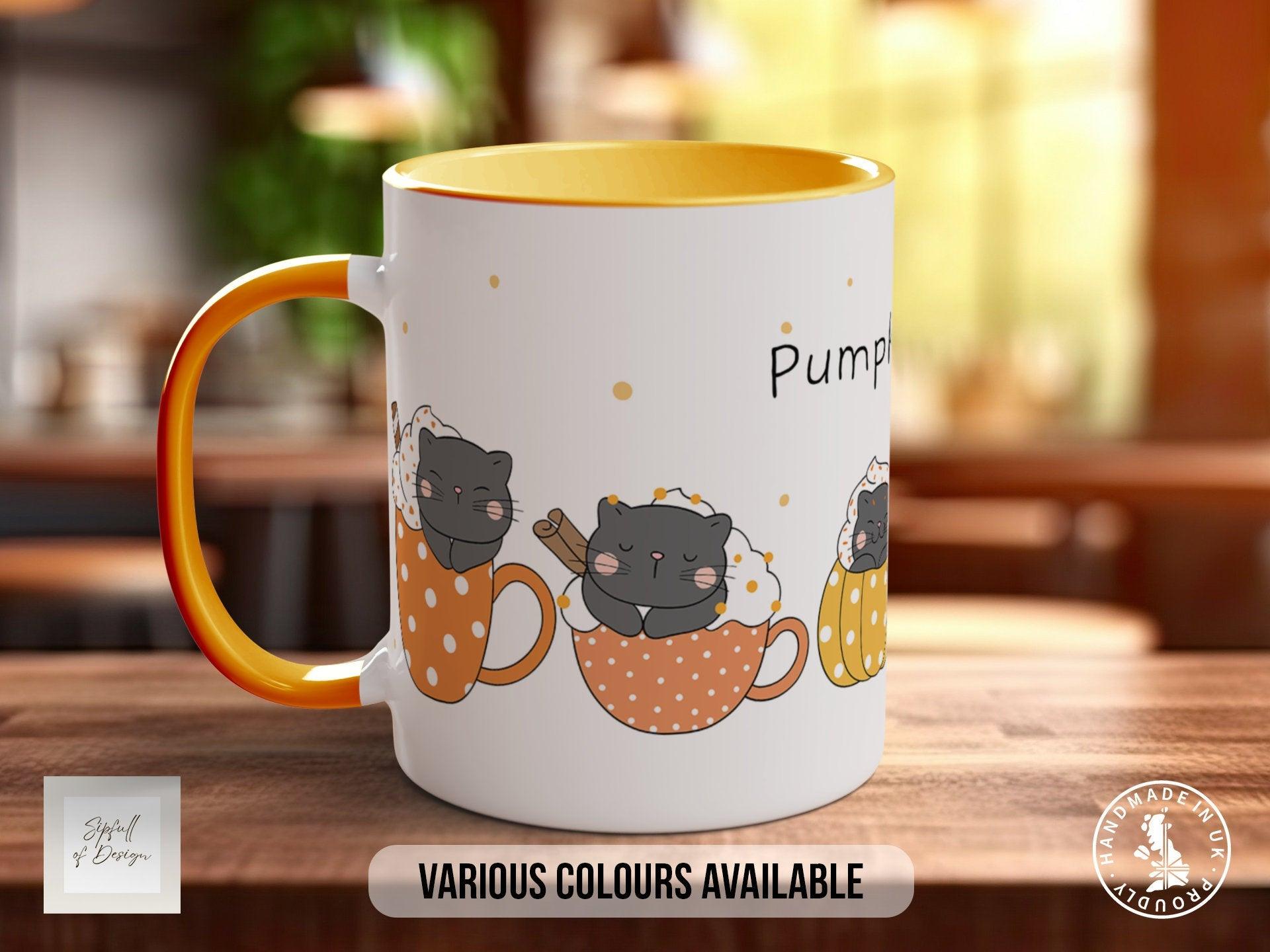 Cute Pumpkin Spices Latte Cats Mug - Sipfull of Design