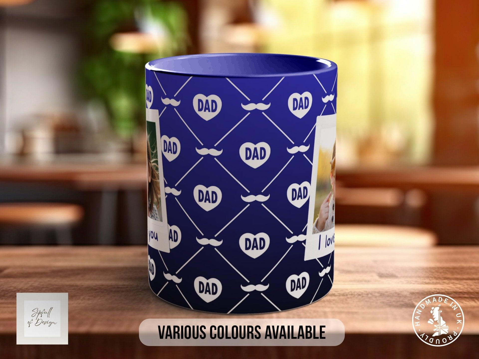 Personalised Dad Moustache Mug - Sipfull of Design