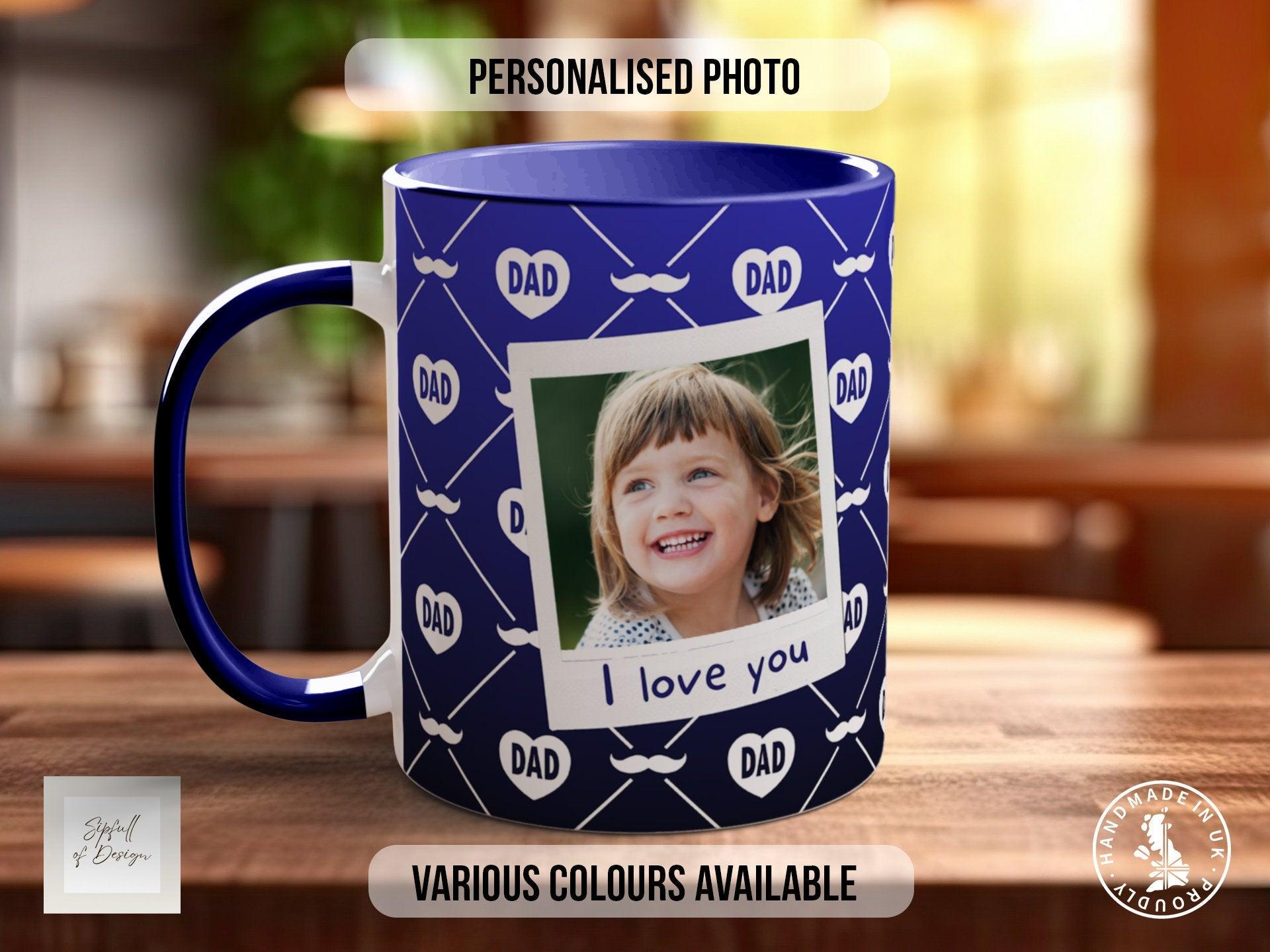 Personalised Dad Moustache Mug - Sipfull of Design