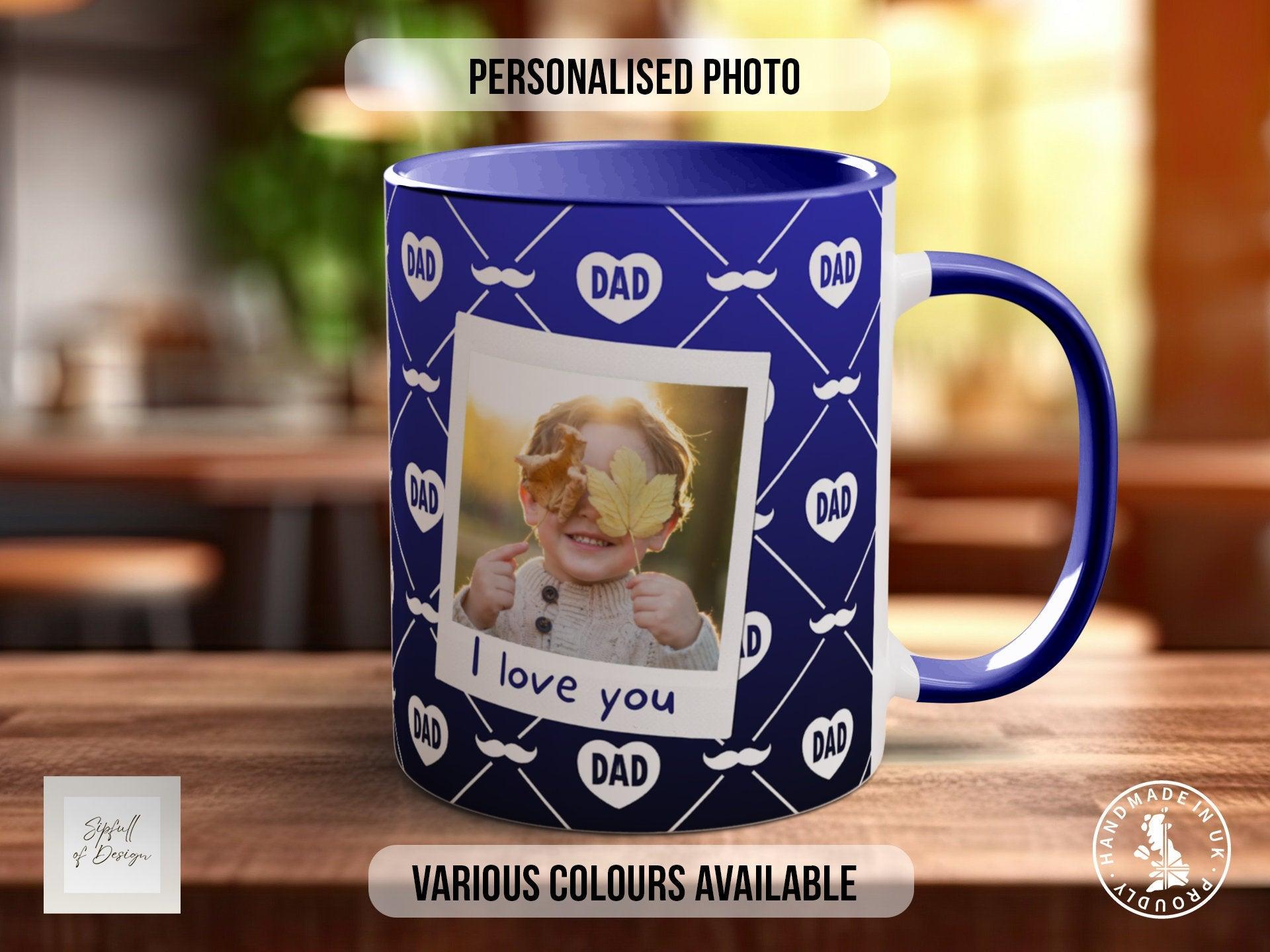 Personalised Dad Moustache Mug - Sipfull of Design