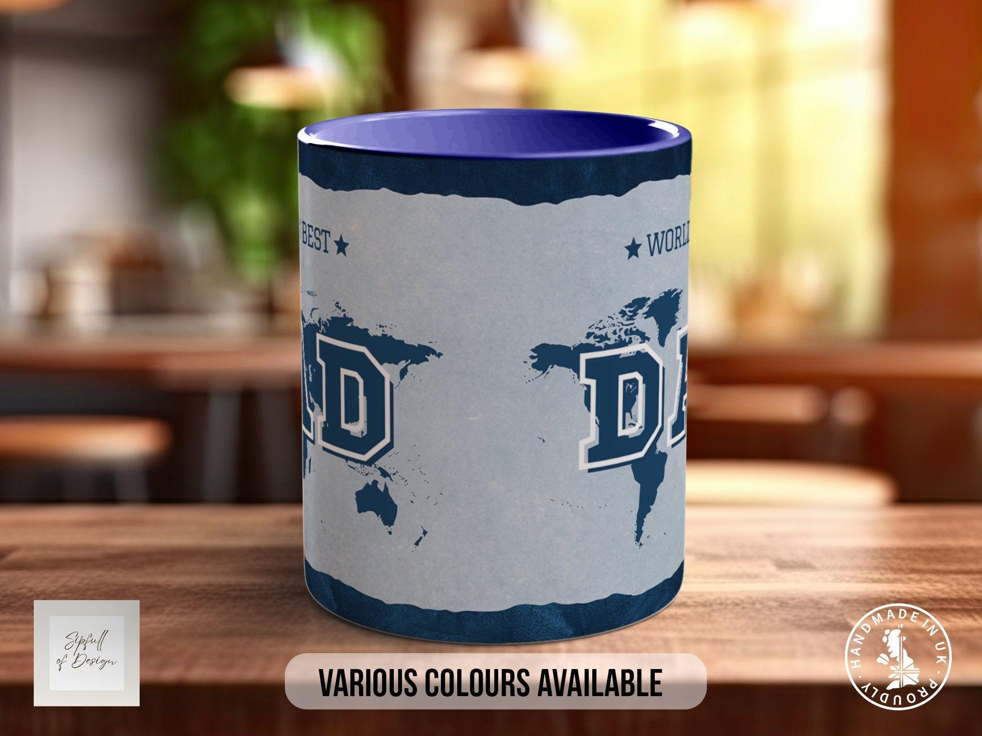 Personalised Worlds Best Dad Mug - Dark - Sipfull of Design