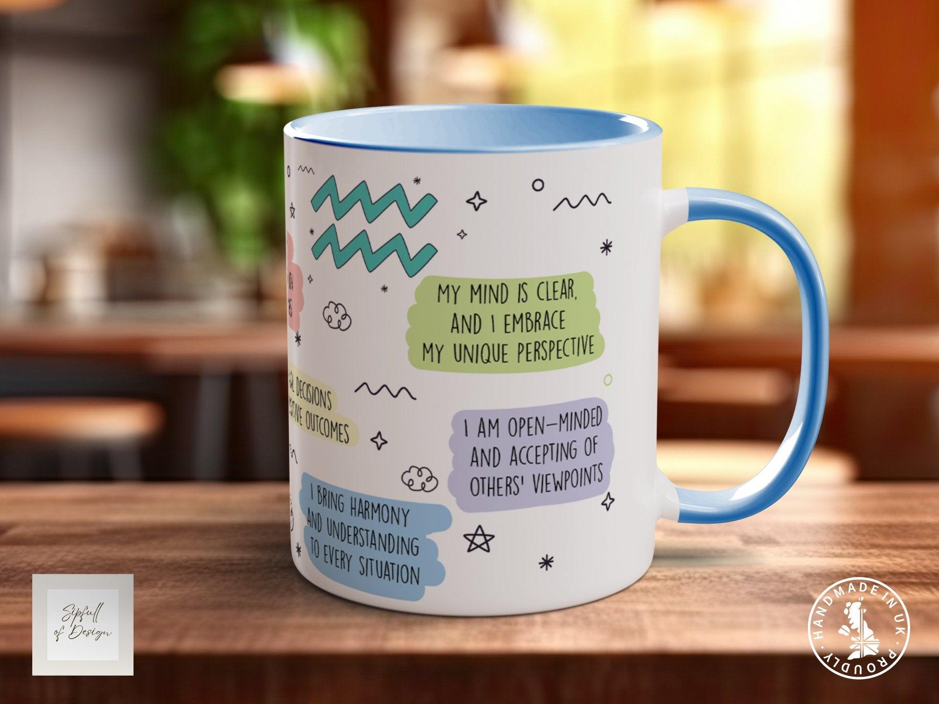 Aquarius Zodiac Mug - Sipfull of Design