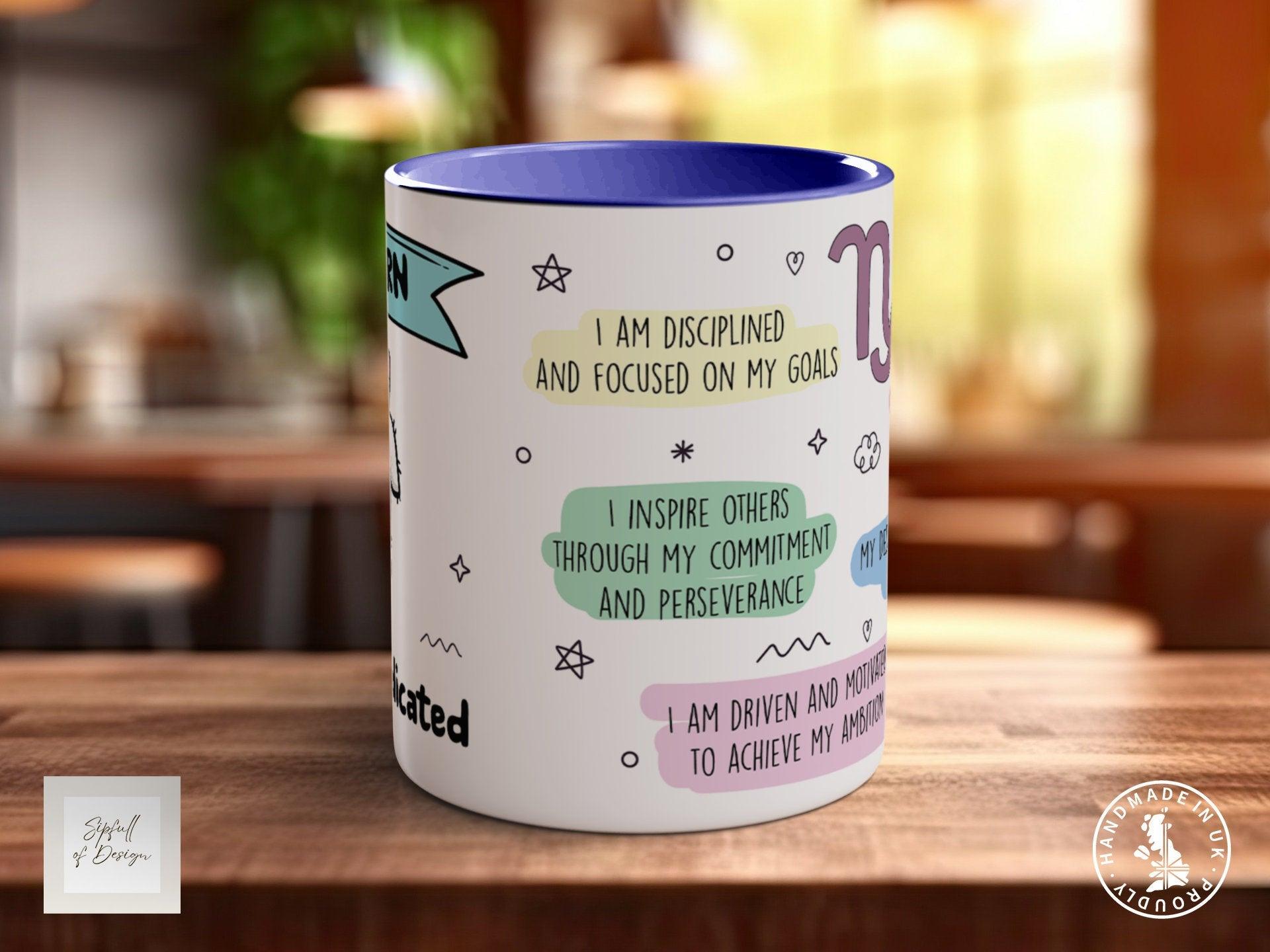Capricorn Zodiac Mug - Sipfull of Design