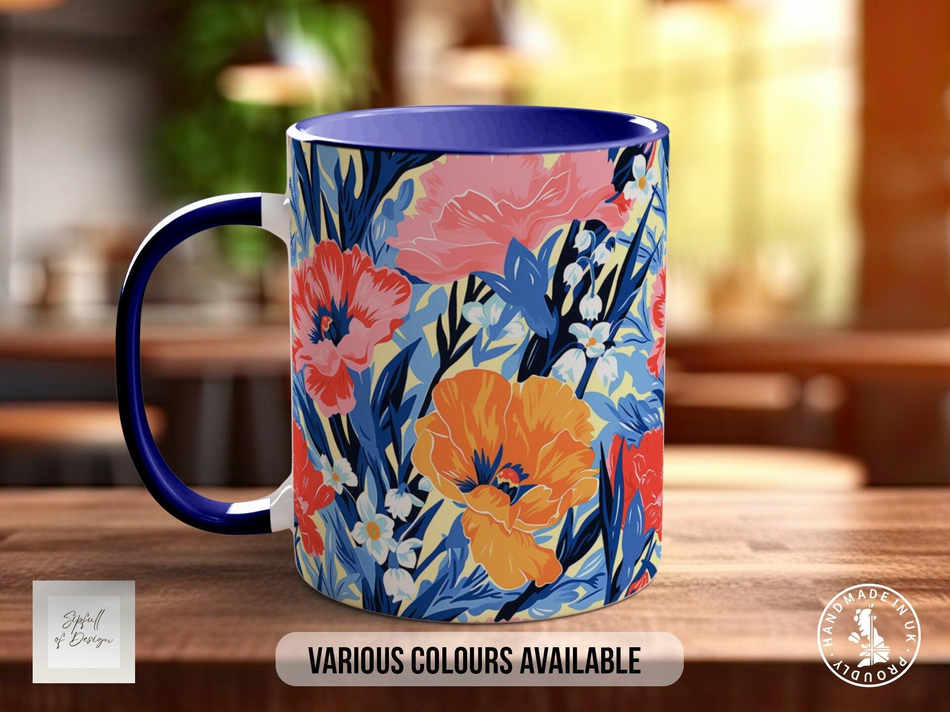 Birth Month Flowers Mug - January Carnation and Snowdrop - - Sipfull of Design