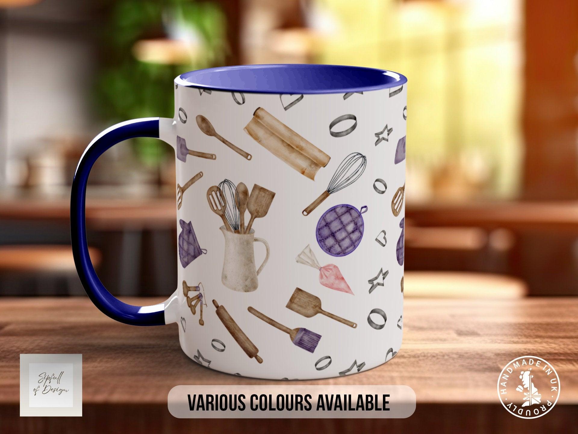 Baking Pattern Mug – Design C (Full Wrap) - Sipfull of Design