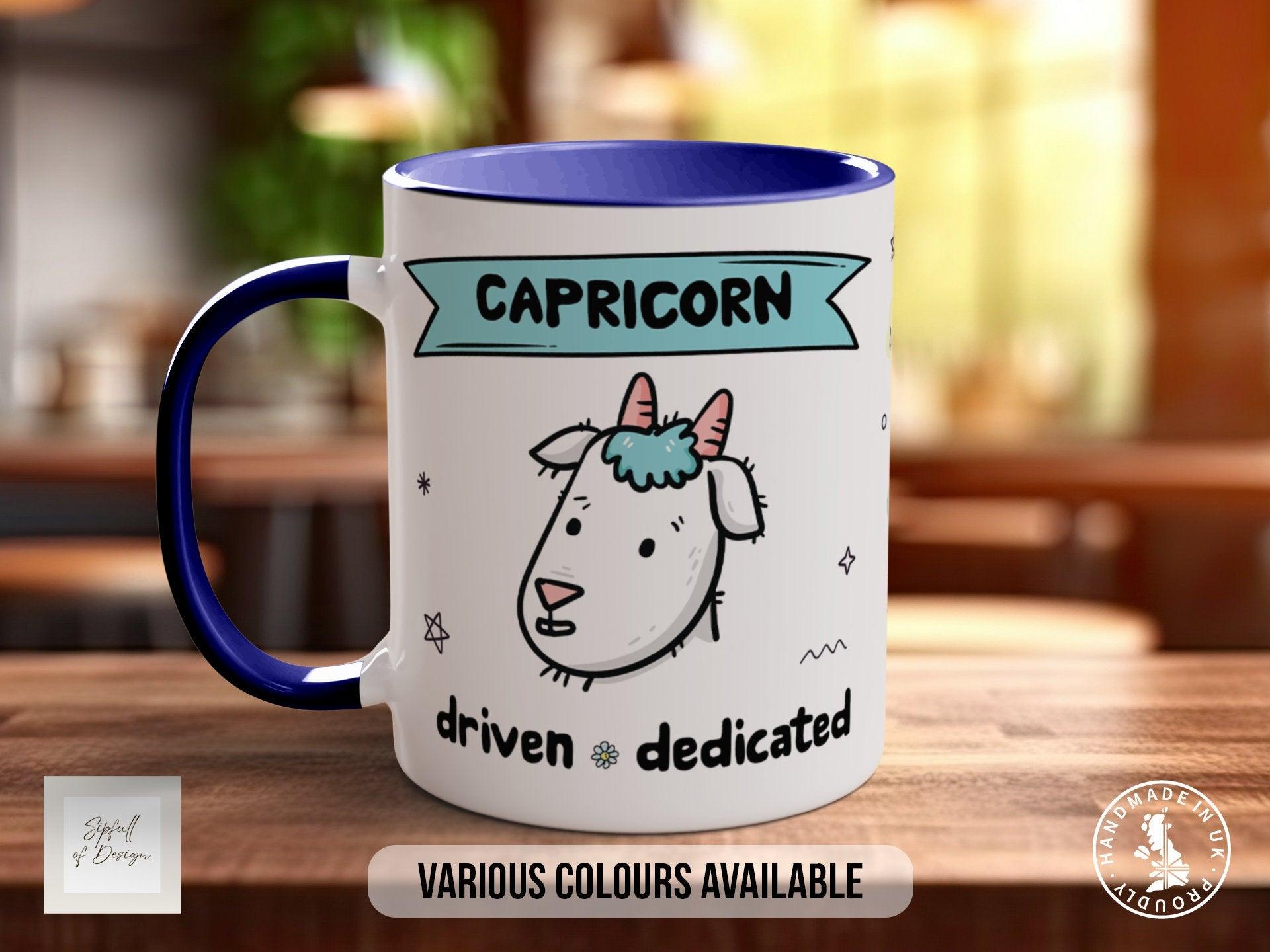 Capricorn Zodiac Mug - Sipfull of Design