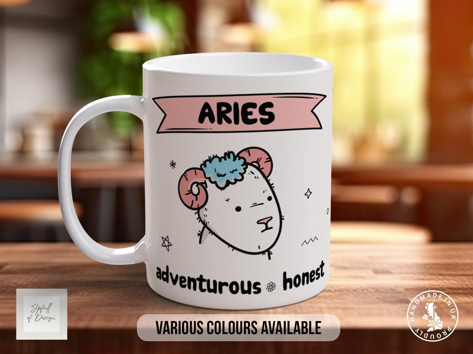 Aries Zodiac Mug - Sipfull of Design