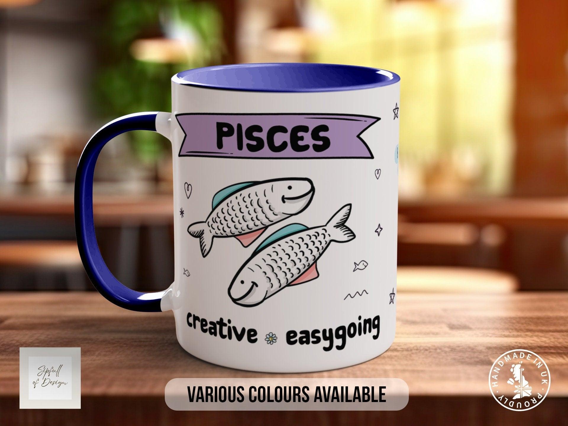 Pisces Zodiac Mug - Sipfull of Design