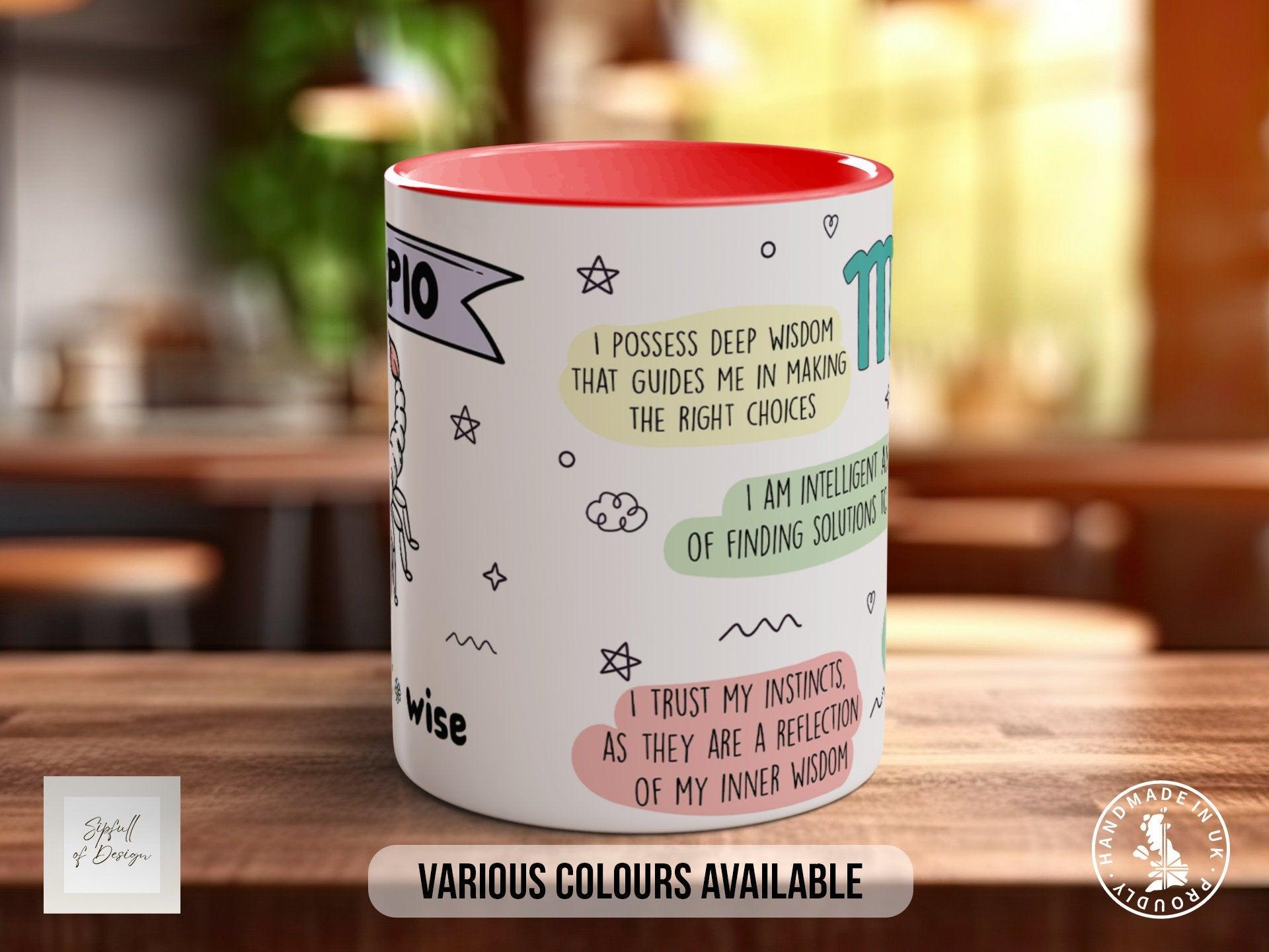 Scorpio Zodiac Mug - Sipfull of Design