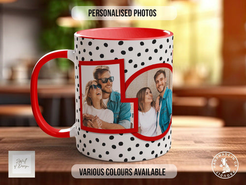 Love Cute Personalised Photo Valentines Coloured Mug - Sipfull of Design