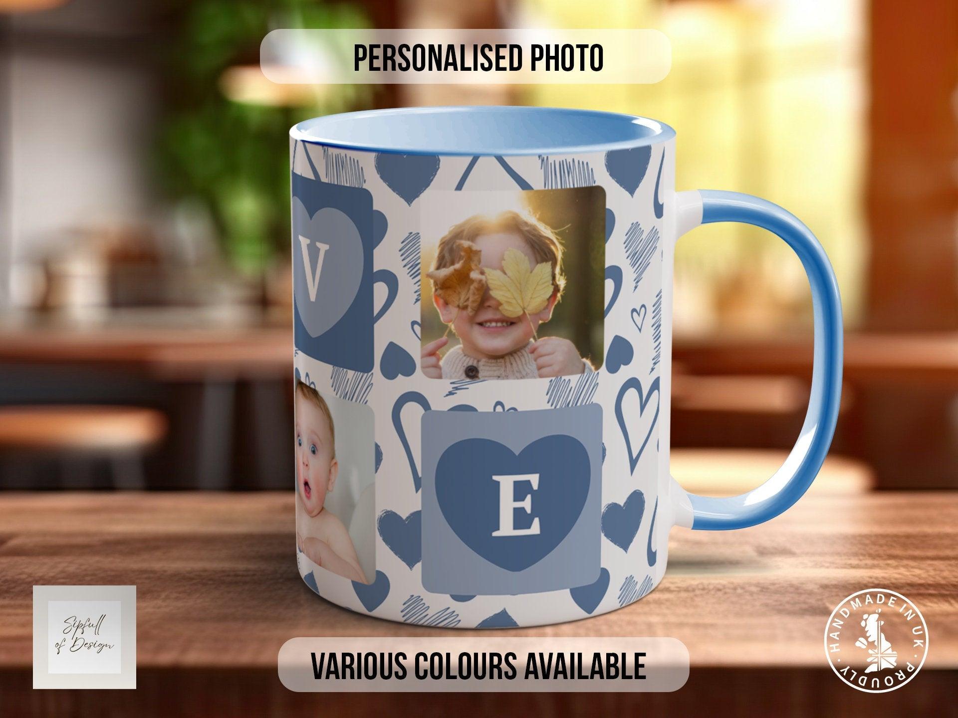 Fathers Love Photo Grid Personalised Photo Mug - Sipfull of Design