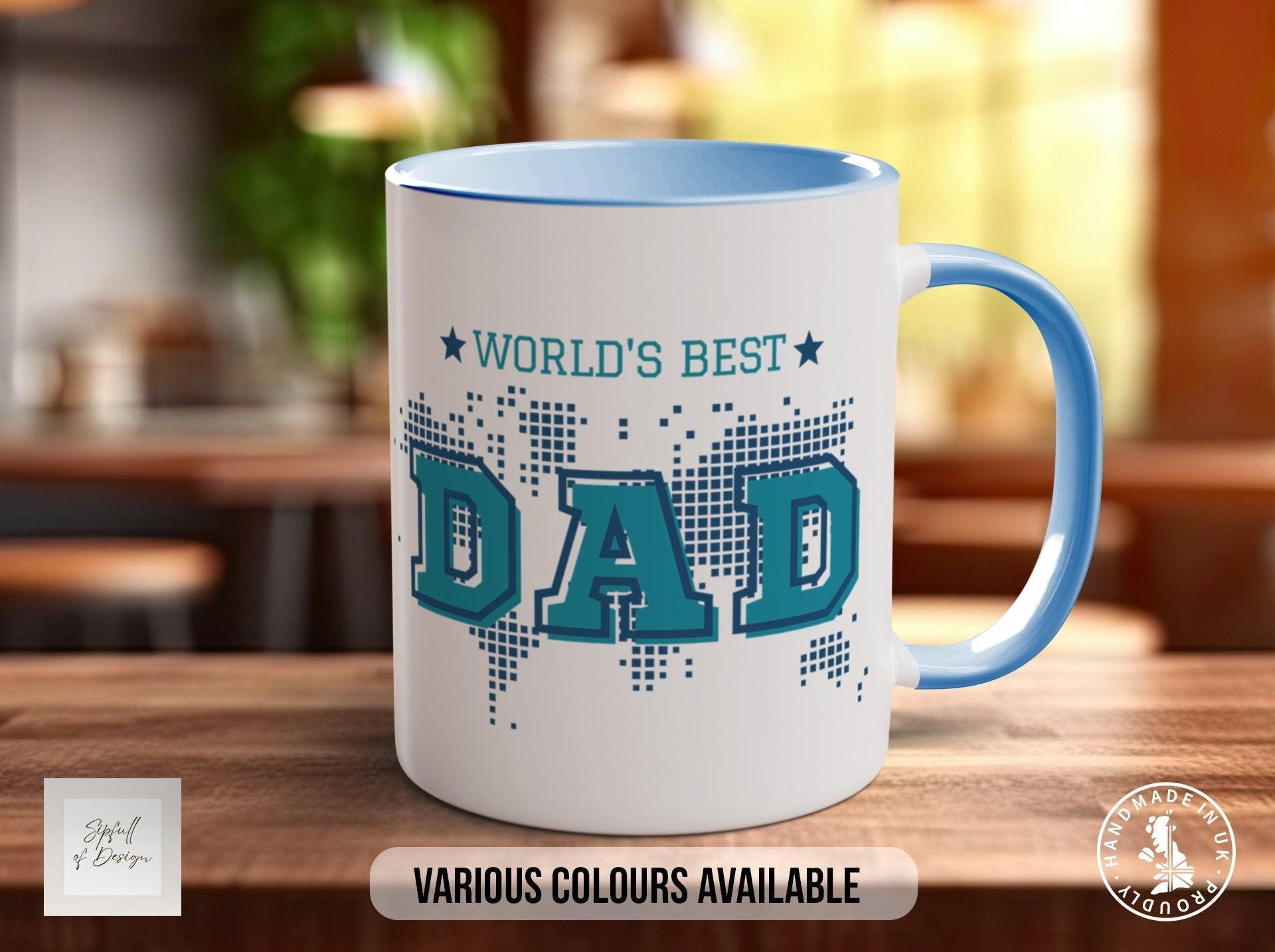 Personalised Worlds Best Dad Mug - Light - Sipfull of Design