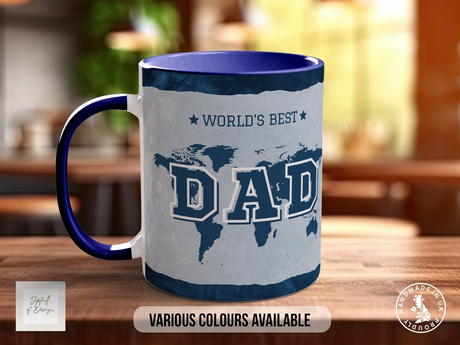 Personalised Worlds Best Dad Mug - Dark - Sipfull of Design