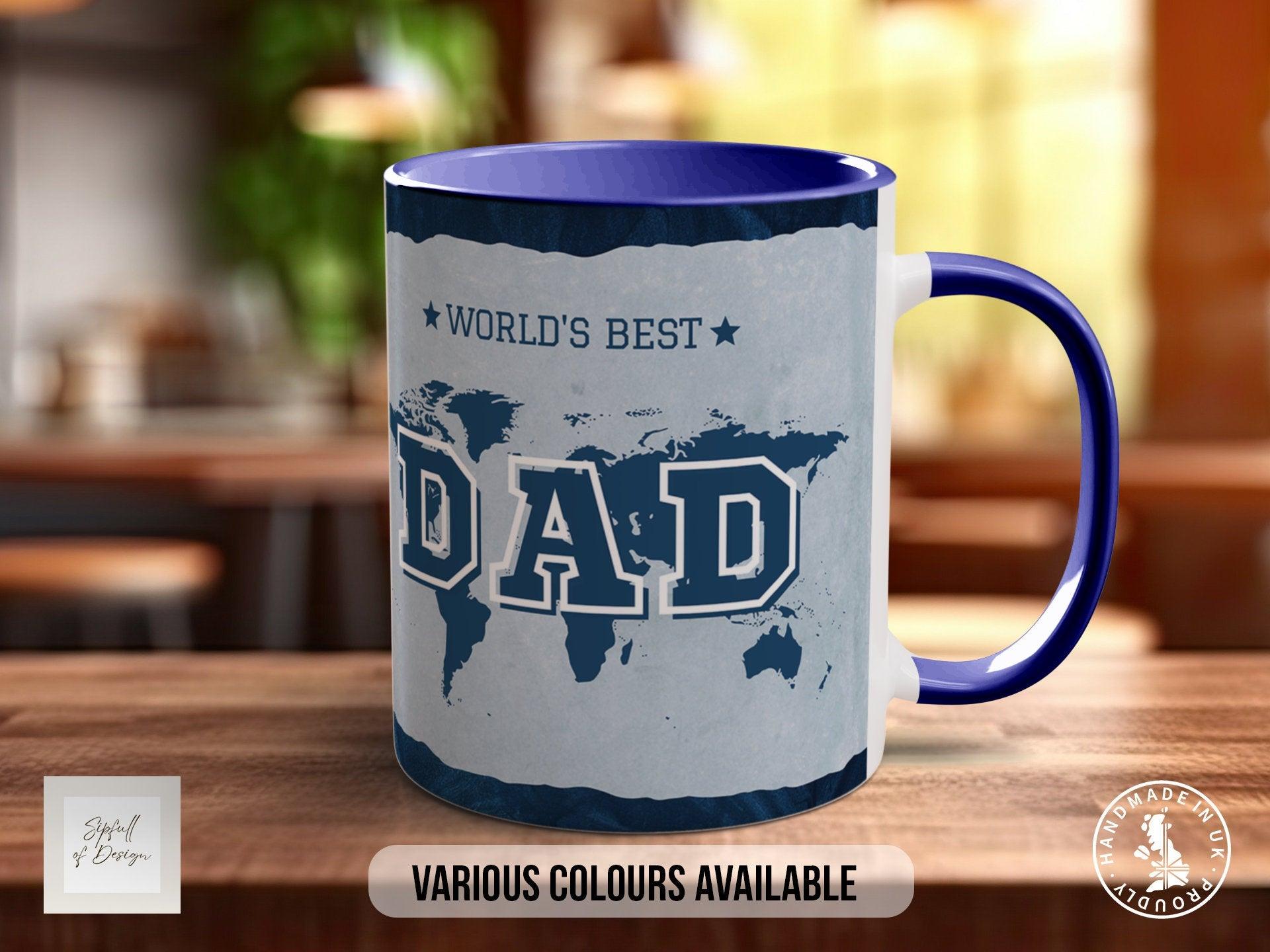 Personalised Worlds Best Dad Mug - Dark - Sipfull of Design