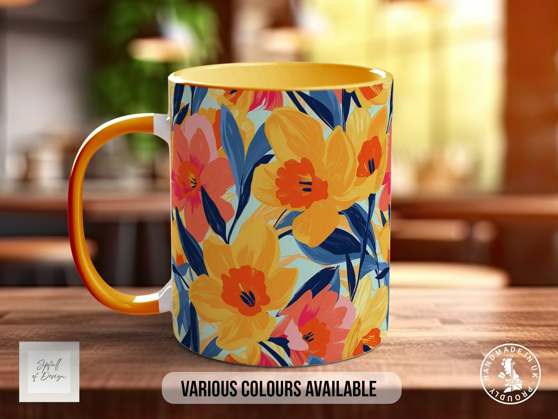 Birth Month Flowers Mug - March Daffodil - - Sipfull of Design