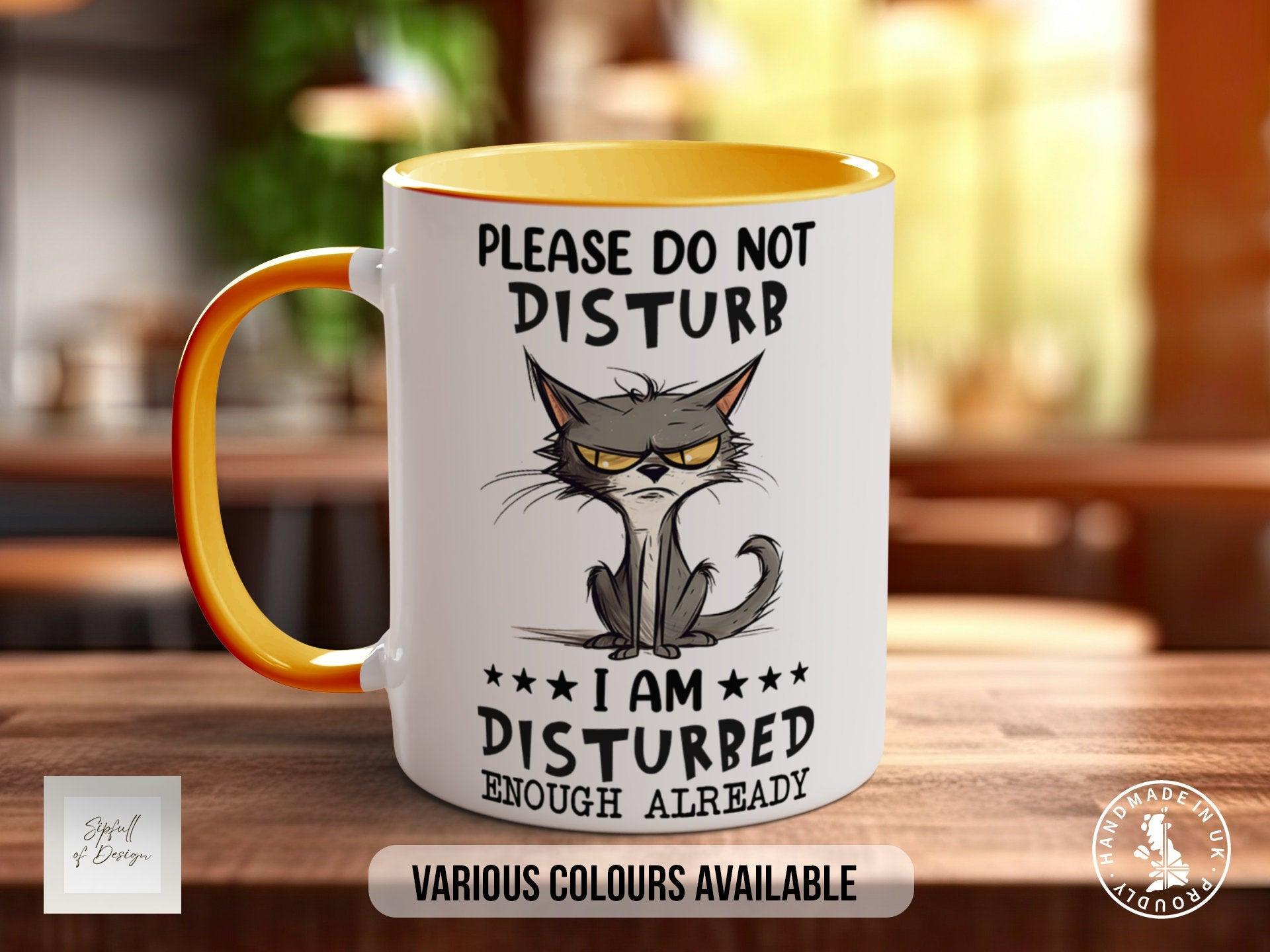 Please Do Not Disturb I AM Disturbed Enough Already Funny Mug - Sipfull of Design