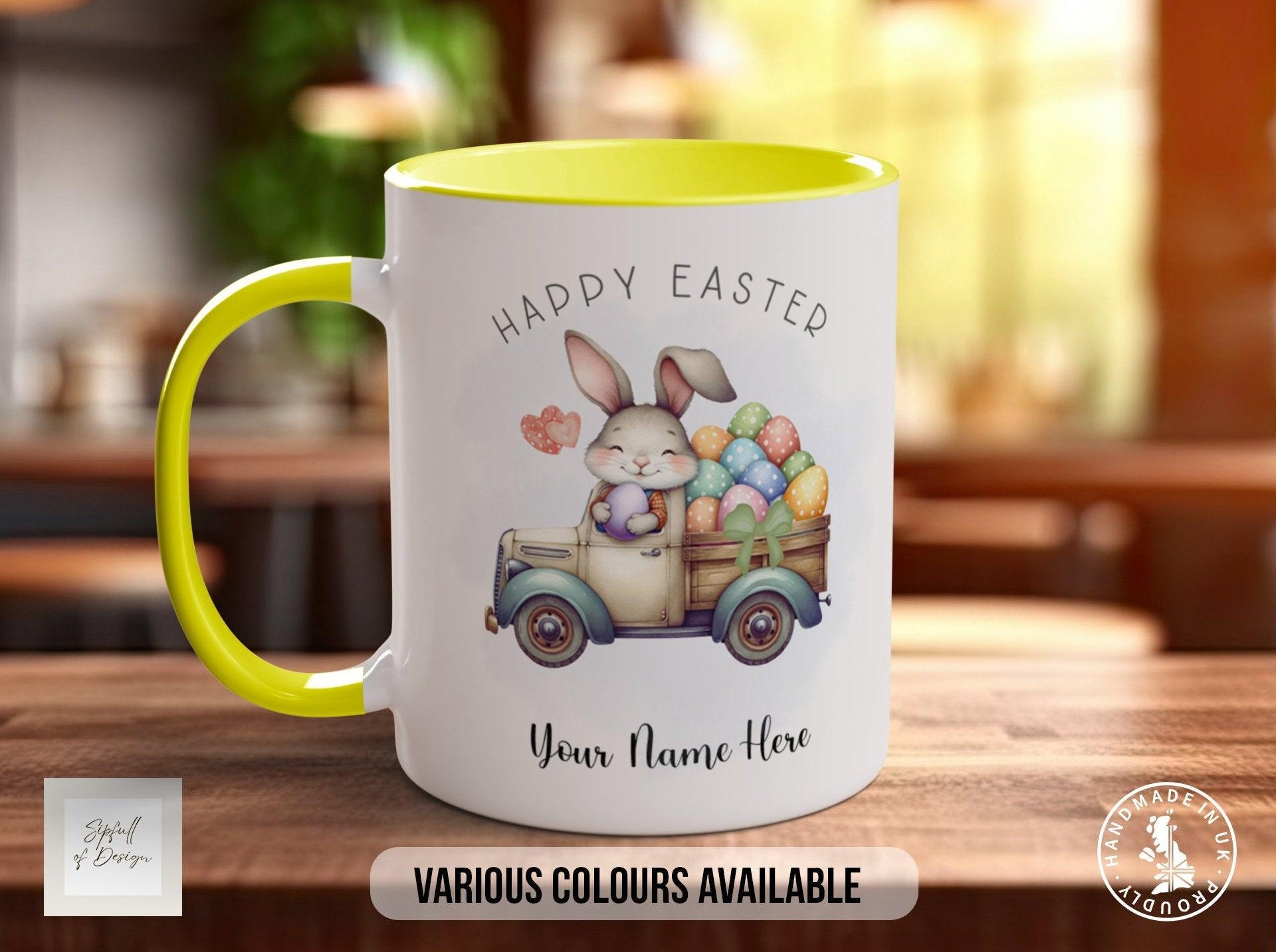 Easter Bunny In Truck Mug - Sipfull of Design
