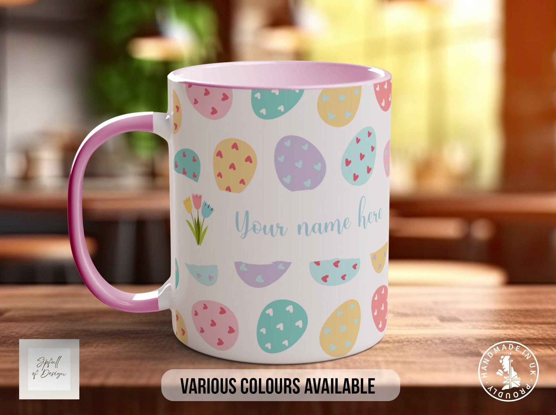 Easter Eggs Pastels Personalised Mug - Sipfull of Design