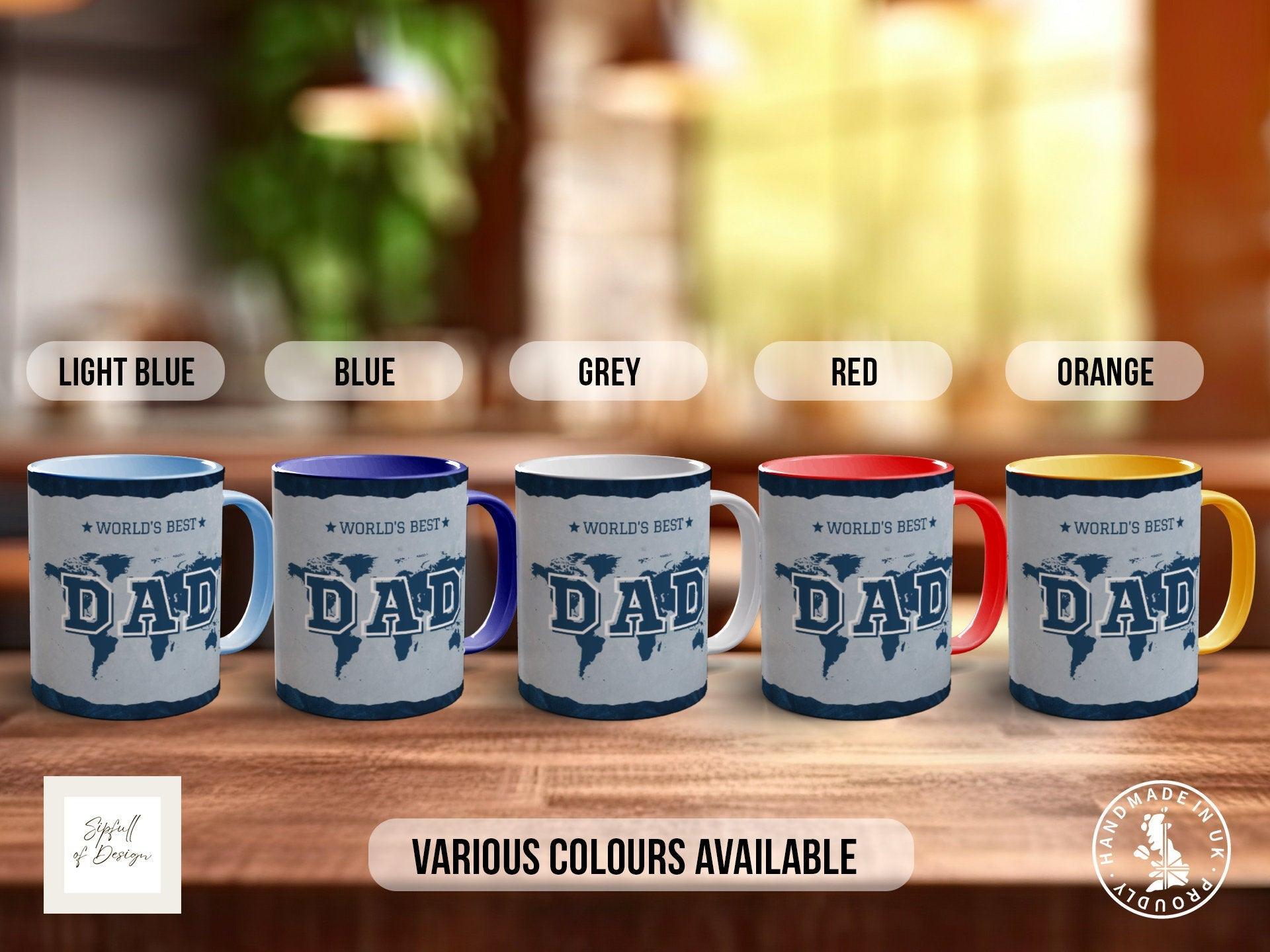 Personalised Worlds Best Dad Mug - Dark - Sipfull of Design