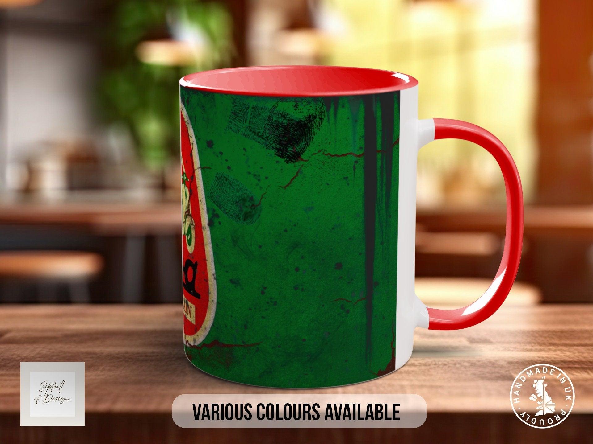 Castrol Oil Mugs Grungy - Multiple Colour Options Version 4 - Sipfull of Design