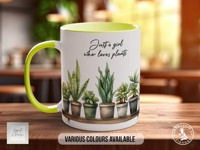 Just a Girl who Loves Plants Mug - Sipfull of Design