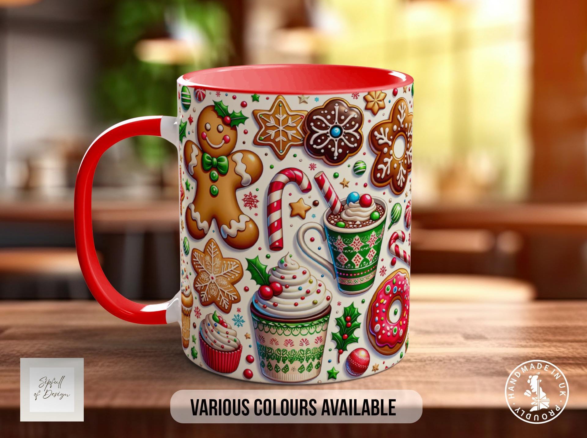 Christmas Gingerbread Mug - Sipfull of Design