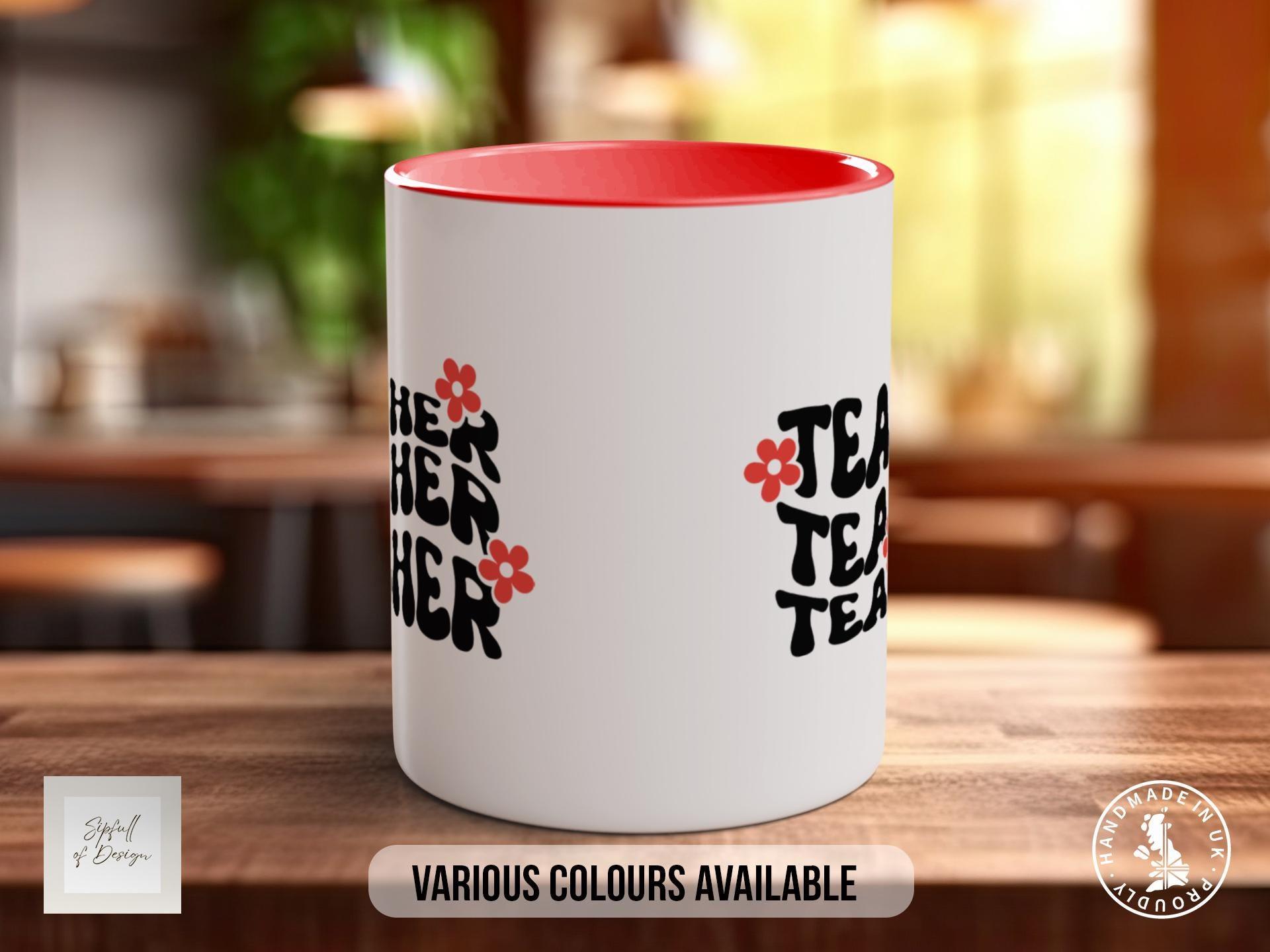 Retro Teacher Mug - Sipfull of Design