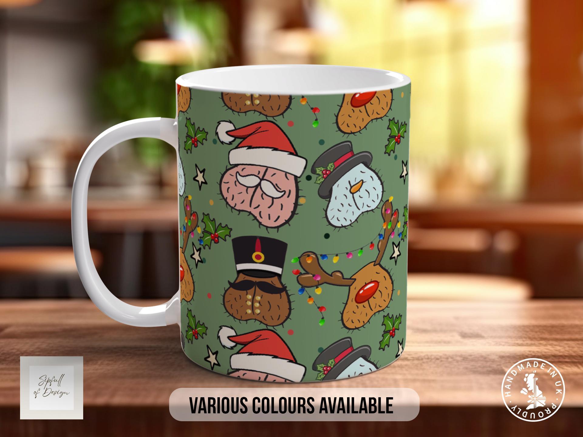 Jingle Lots of Balls Funny Christmas Mug - Sipfull of Design