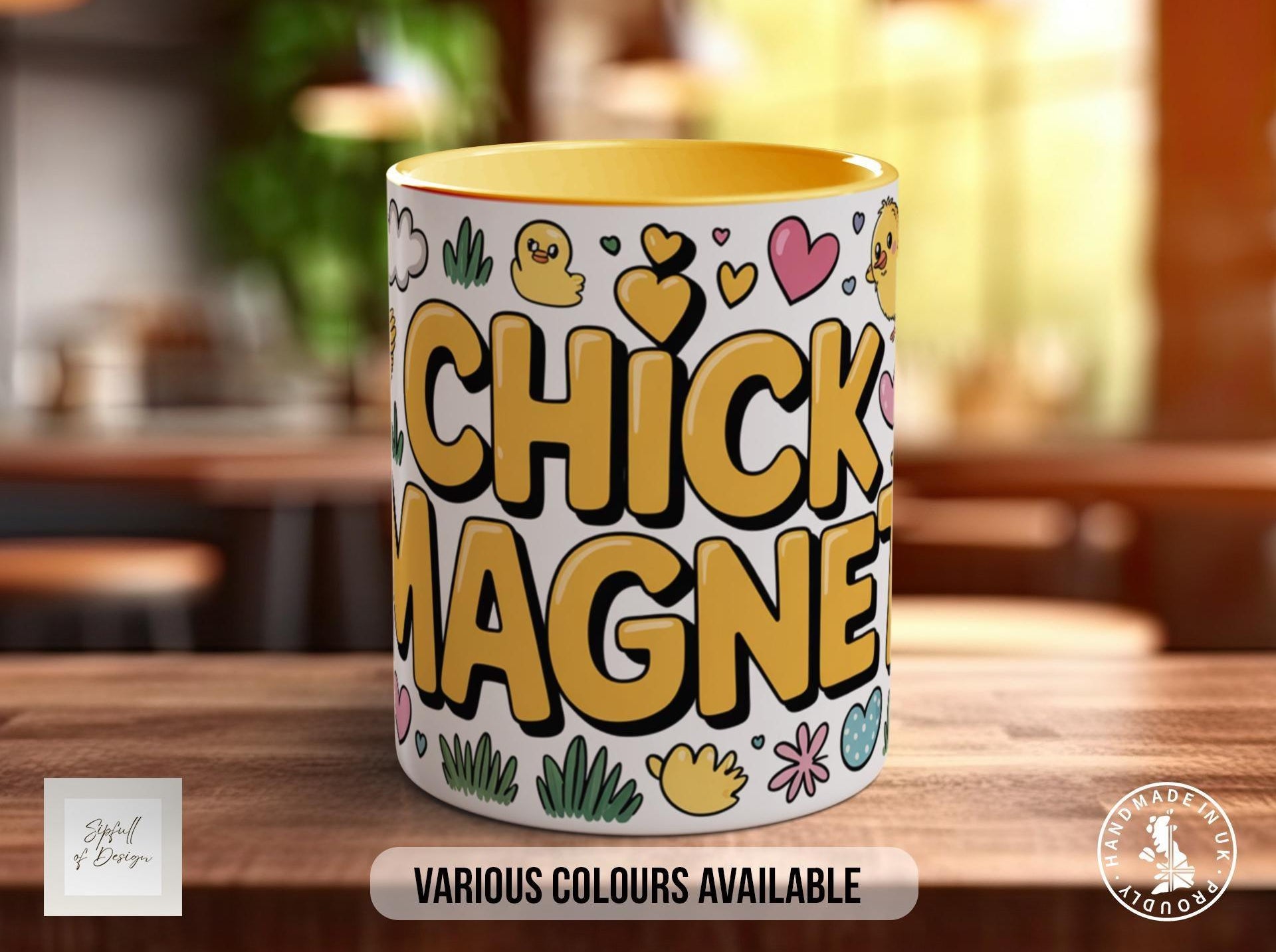 Chick Magnet Mug - Sipfull of Design