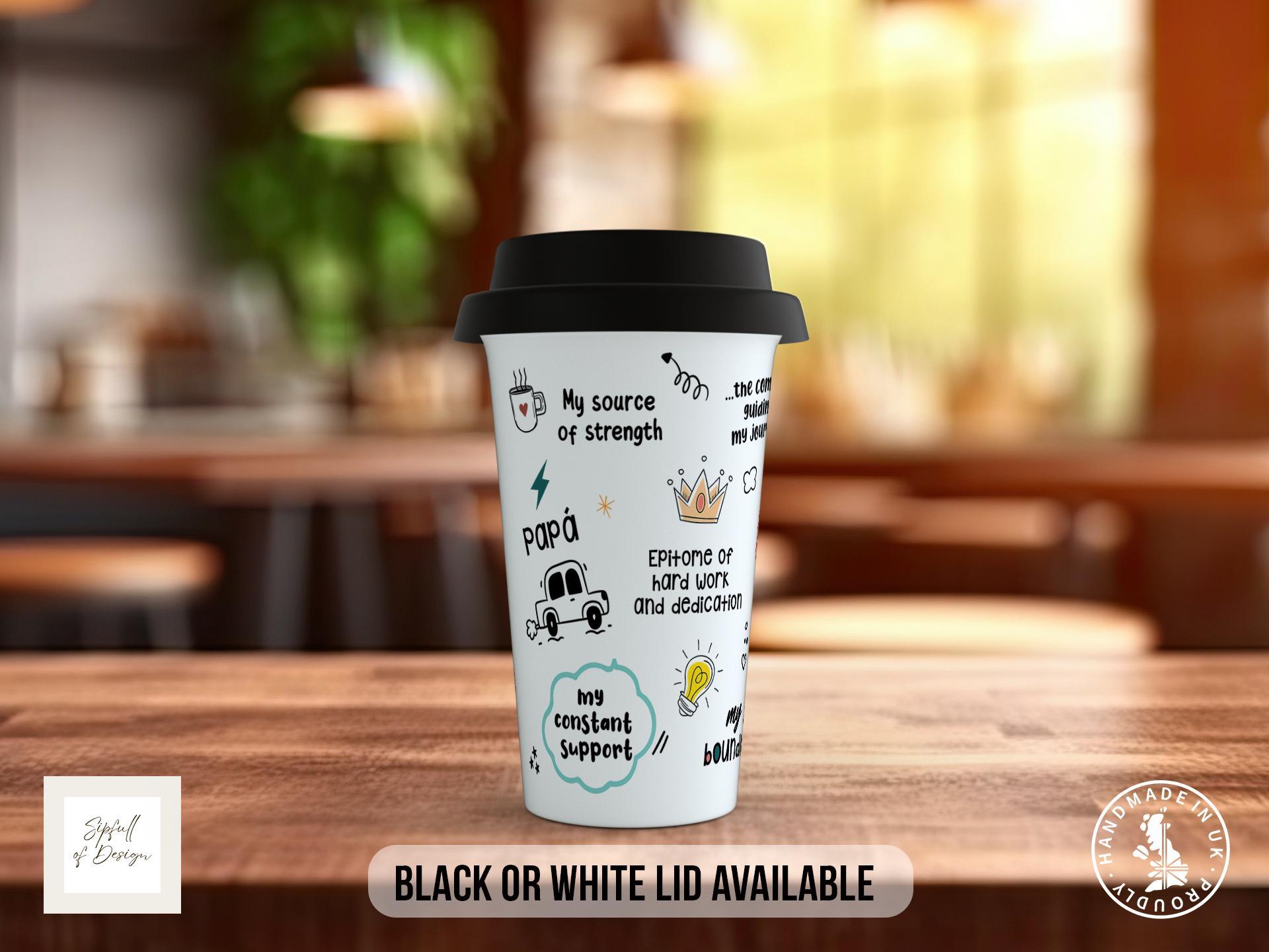 Best Dad You Are Travel Mug – Colourful Word Cloud - Sipfull of Design