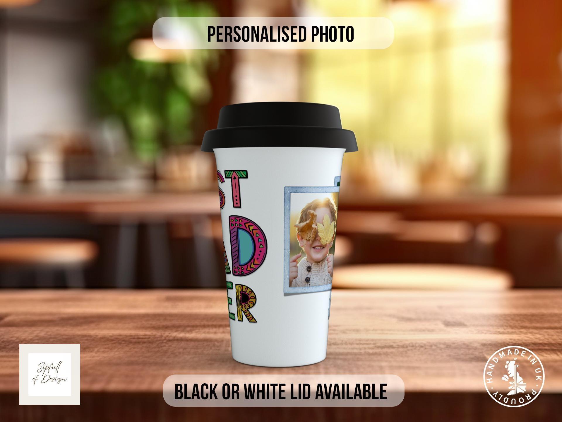 Best Dad Ever Travel Mug – Personalised Photo Design - Sipfull of Design