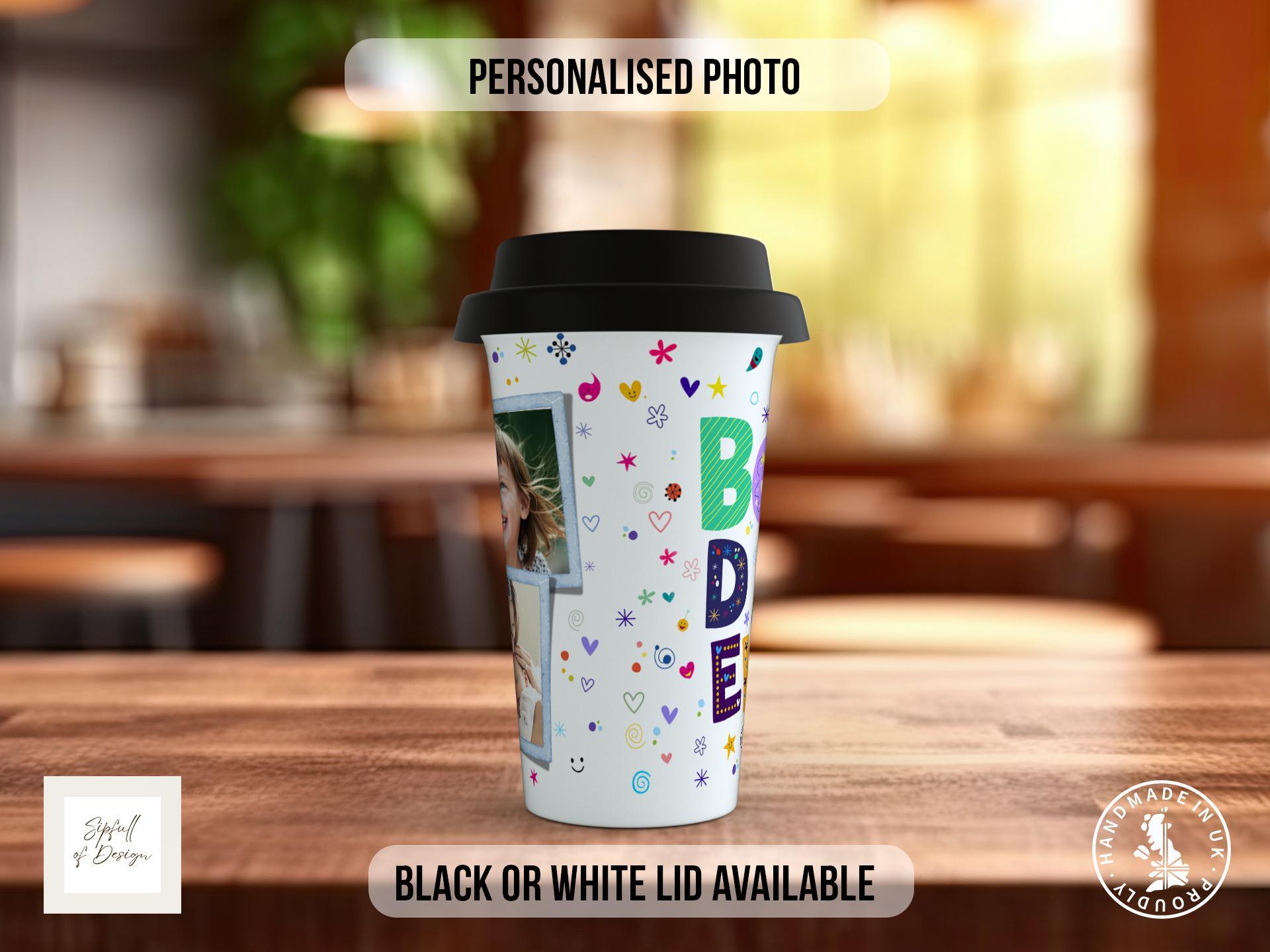 Best Dad Ever Travel Mug – Personalised Blue Shirt Design - Sipfull of Design