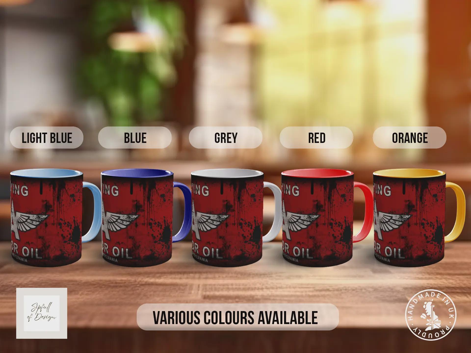 Flying A Motor Oil Mug – Vintage Retro Garage Coffee Cup Gift