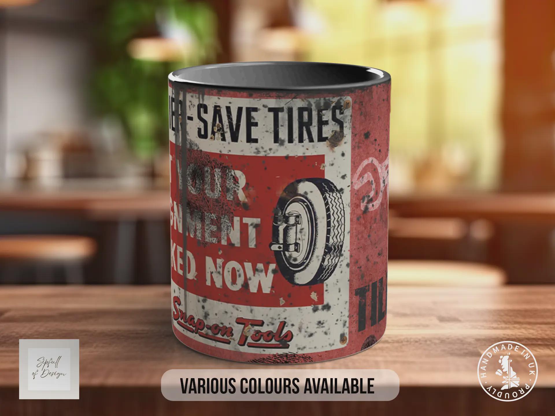 Snap-on Tools Mug – Vintage Retro Garage Mechanic Coffee Cup