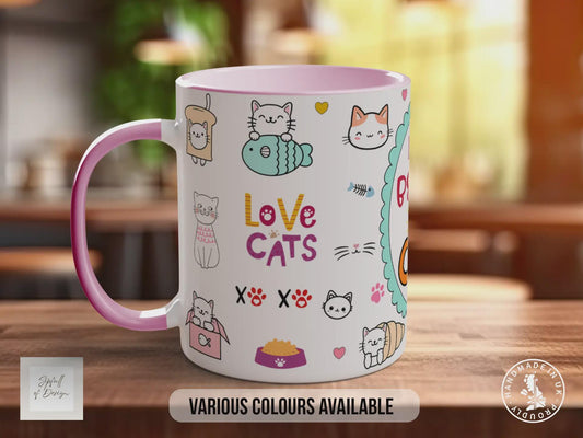 Life is Better with a Cat Mug – Cute Cat Lover Coffee Cup Gift