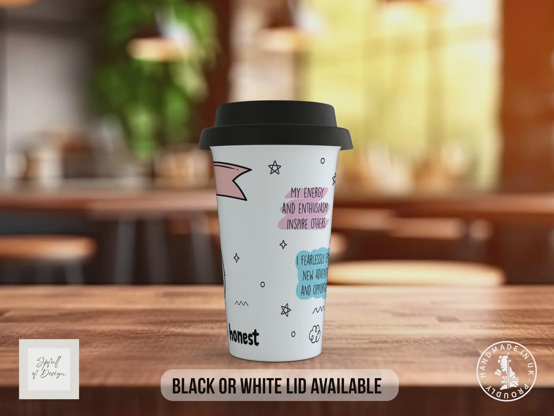 Aries Travel Mug – Zodiac Star Sign Insulated Coffee Cup Gift