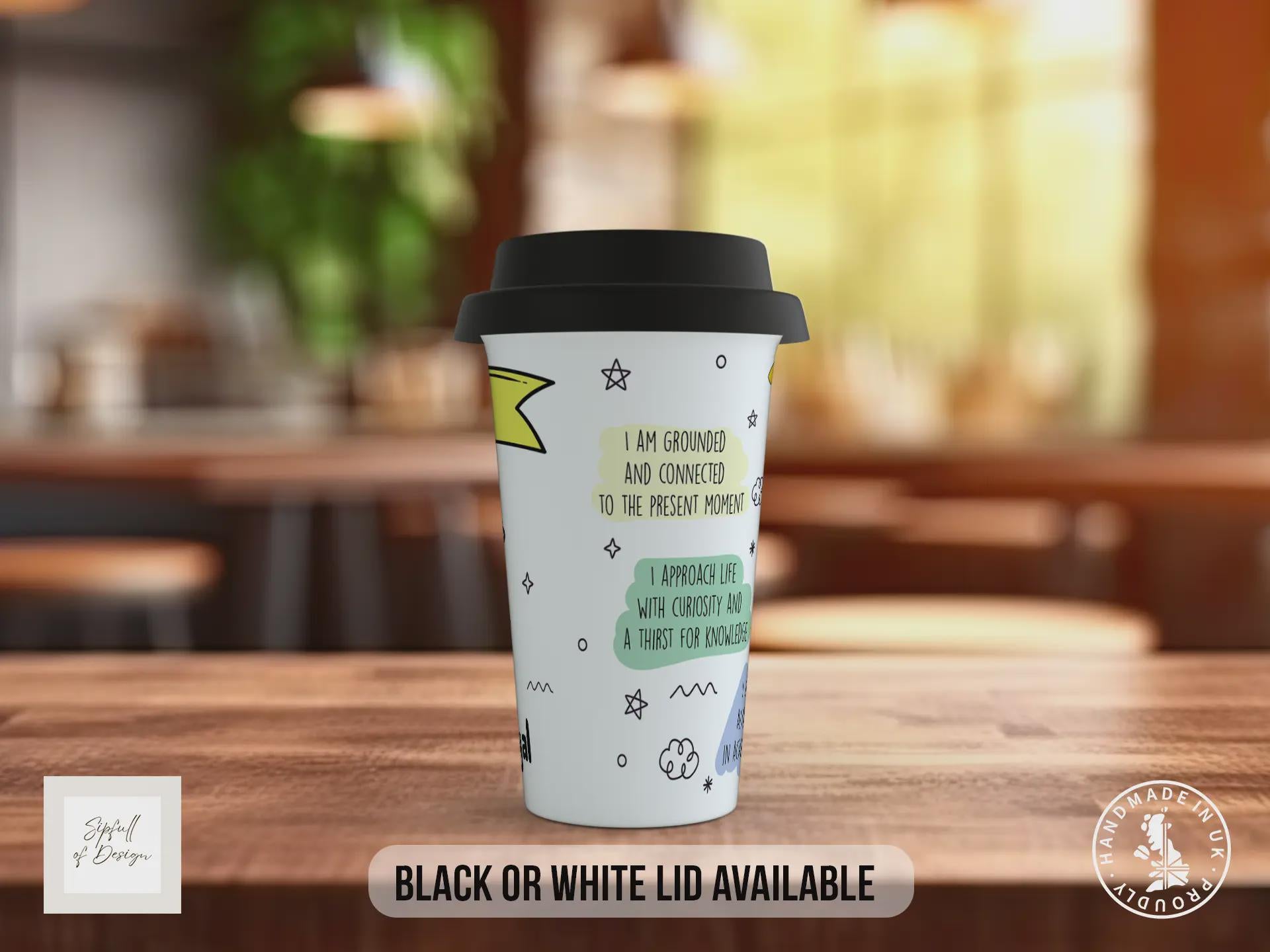 Taurus Travel Mug – Zodiac Star Sign Insulated Coffee Cup Gift