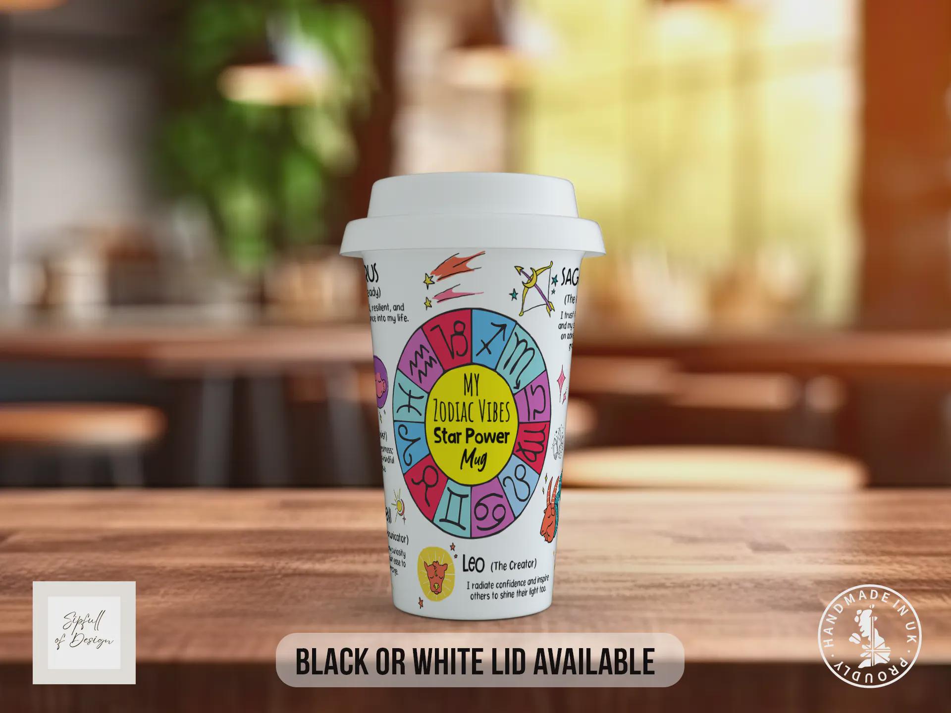 Zodiac Vibes Travel Mug – All Star Signs Astrology Insulated Cup