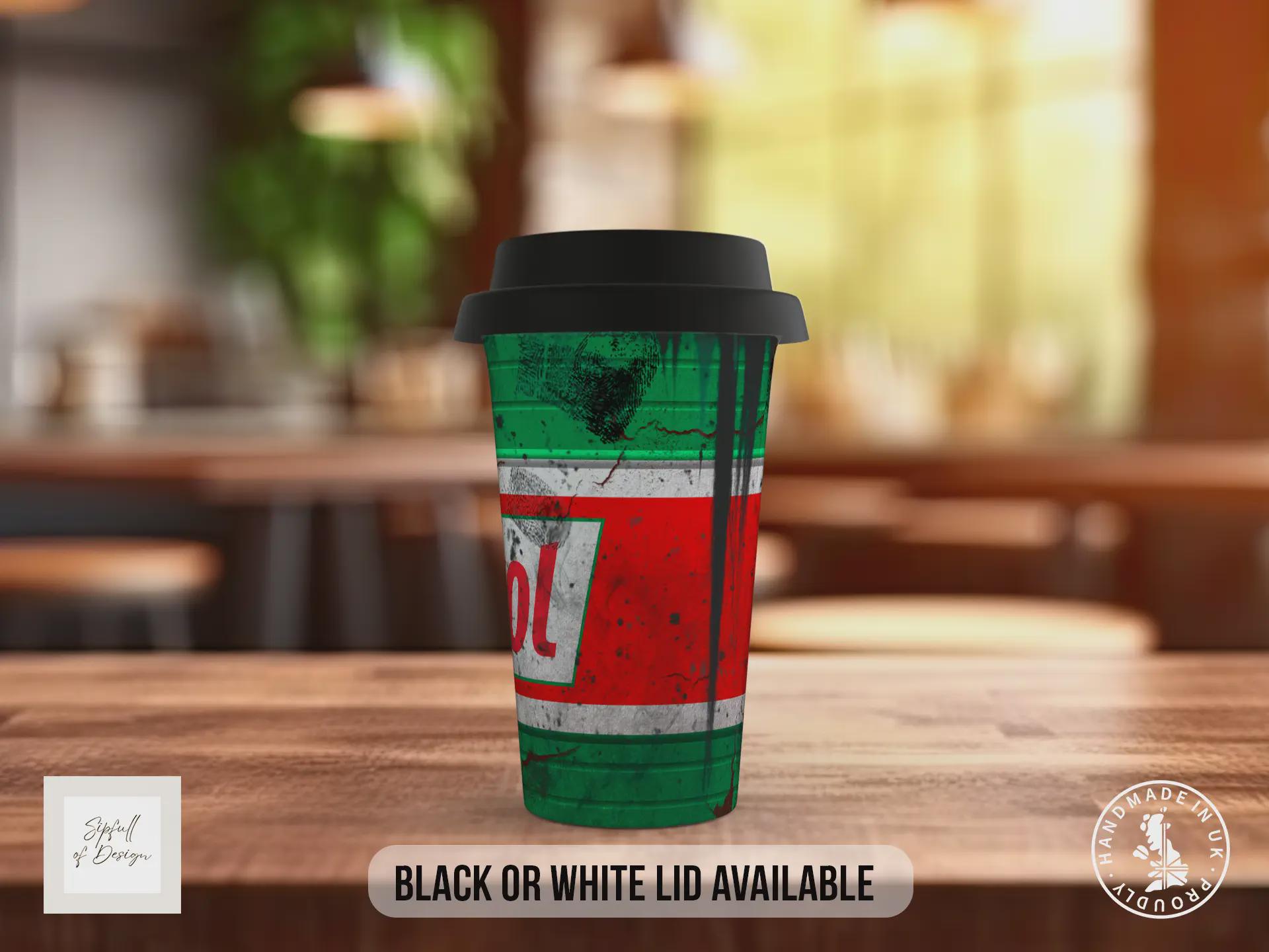 Castrol Motor Oil Travel Mug – Retro Petrolhead Insulated Coffee Cup