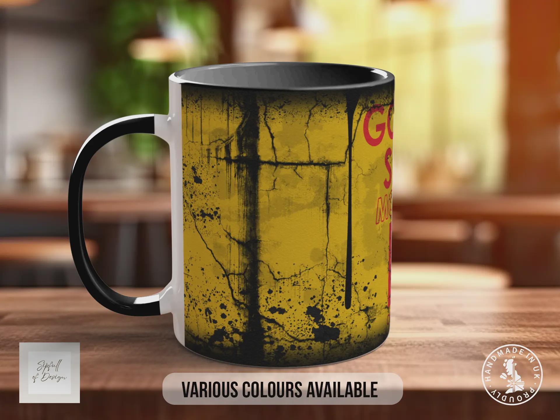 Golden Shell Motor Oil Mug – Vintage Retro Garage Car Enthusiast Gift