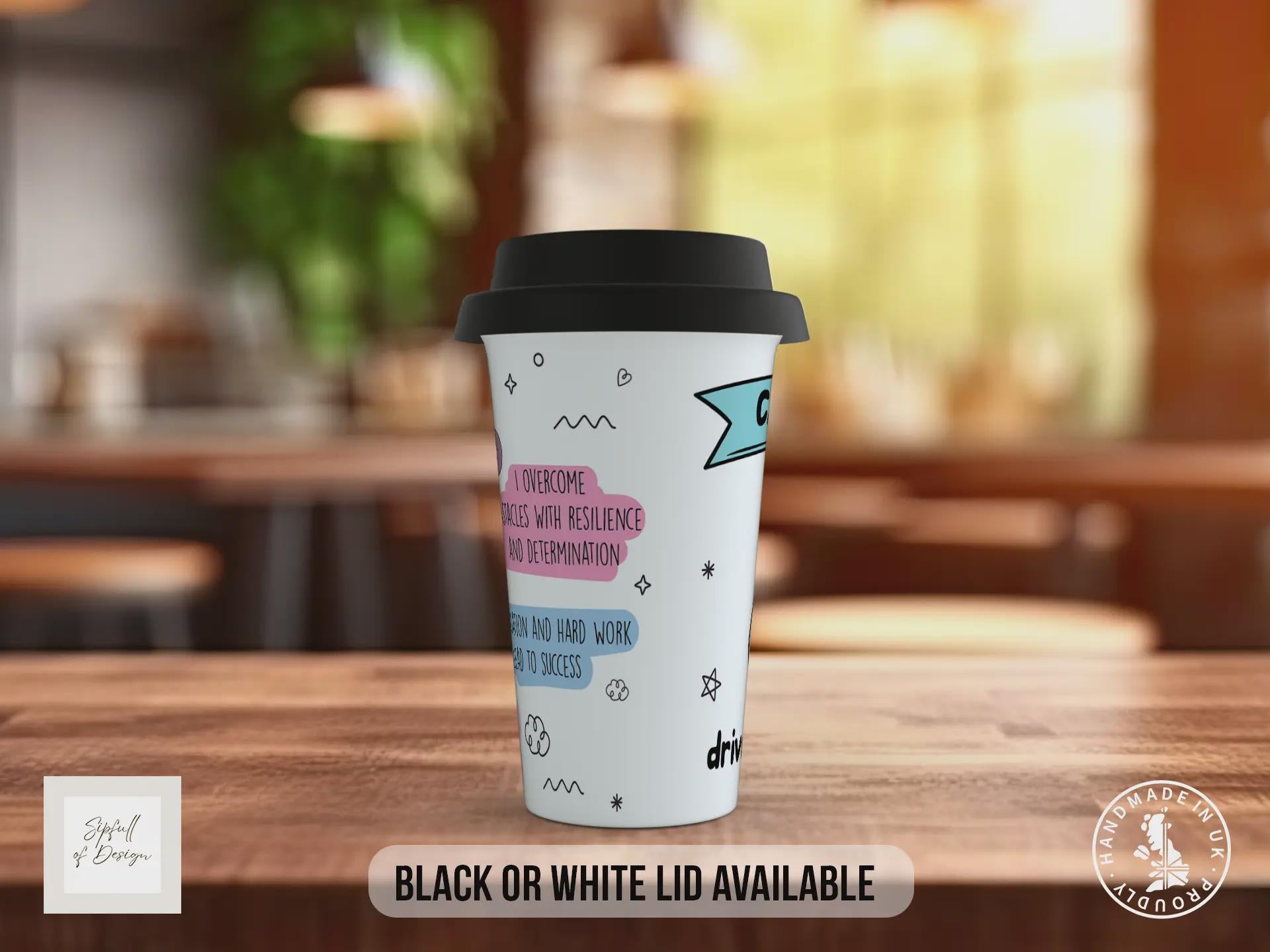 Capricorn Travel Mug – Zodiac Star Sign Insulated Coffee Cup Gift